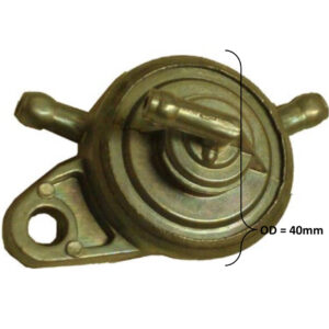 ScootsUSA Select - Fuel Valve Inline 3 Nipple OD 40mm for Many Chinese Scooters