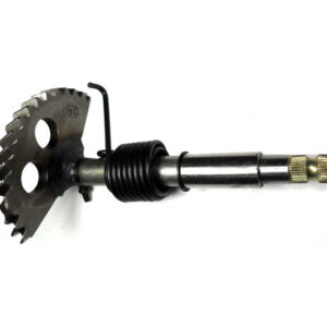 ScootsUSA Select - Kick Start Shaft Spindle with Gear for GY6125, GY6150, ATVs, GoKarts, Scooters Length 129mm