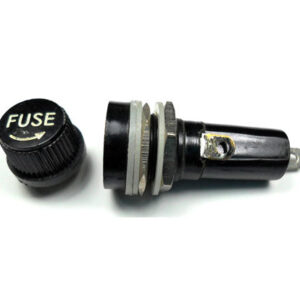 ScootsUSA Select - Fuse Holder L 45mm Thread OD 14mm 2 Terminal - Does Not Come with Fuse