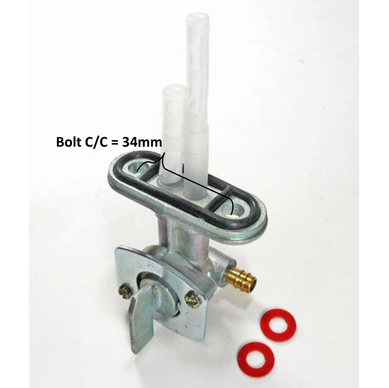 ScootsUSA Select - Fuel Valve 3/16" for Many Japanese & Chinese ATVS Bolts C/c 34mm