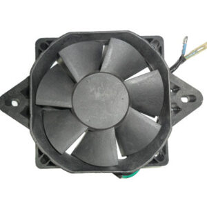 ScootsUSA Select - Radiator Fan ATV, Scooter Square Body 120mm Ear Bolt Holes C/c 6.25" DC 12V 2 Bullet Wires