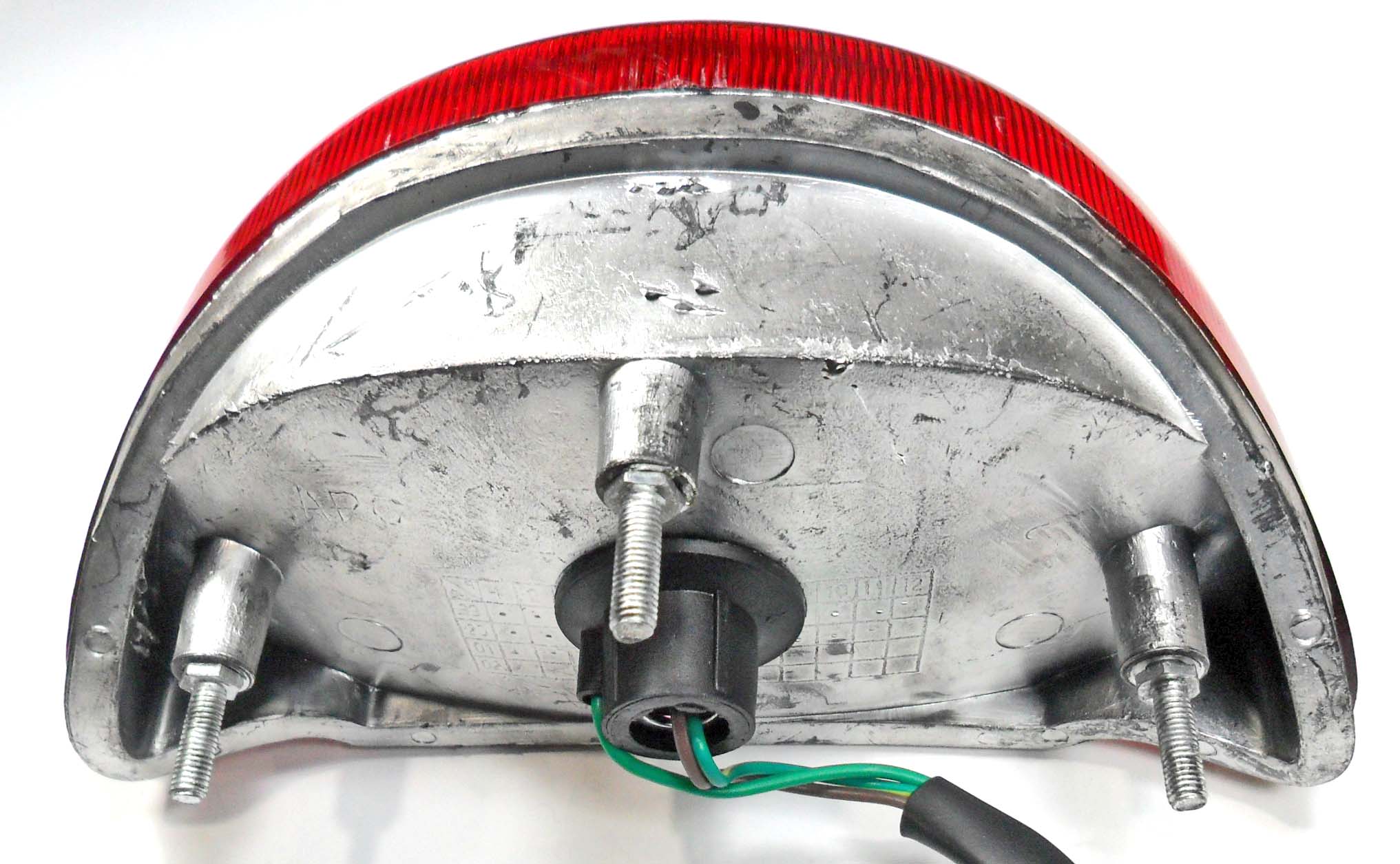 ScootsUSA Select - Tail Light (scooter) 3 Bolts C/c 75mm W 7.25" 3 Pins in Pin Female Jack for Tao Tao Vip 50 (CY-50), Powermax 150 & CY150B Maxpower + Many Other Chinese Scooters - Image 3
