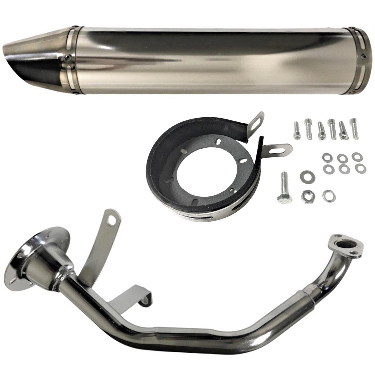 ScootsUSA Select - High Performance GY6-125, GY6-150 Chinese Scooters Exhaust Pipe