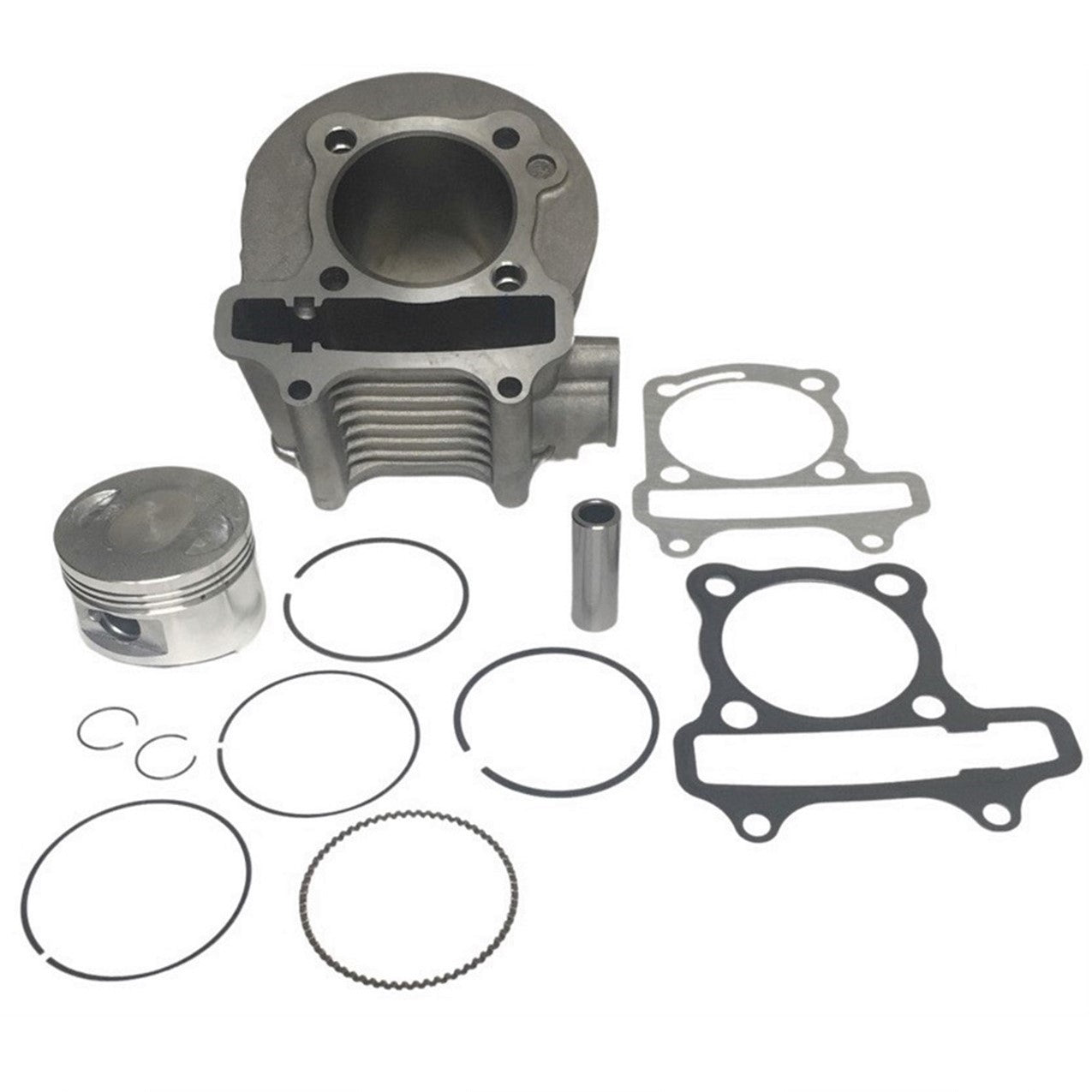 ScootsUSA Select - Cylinder Piston Top End Kit 180cc 4 Stroke GY6-180 ATVs, GoKarts, Scooters Type 1 Bolt Pattern B 61 H 69 NOTE:Cyl Skirt OD 65 May Require Opening Crankcase, Check Before Ordering