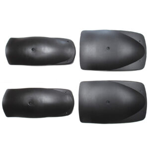 ScootsUSA Select - GoKart Fender Kit 4 Pc 2pc 10.5x17 - 2pc 7.5x17 All Black