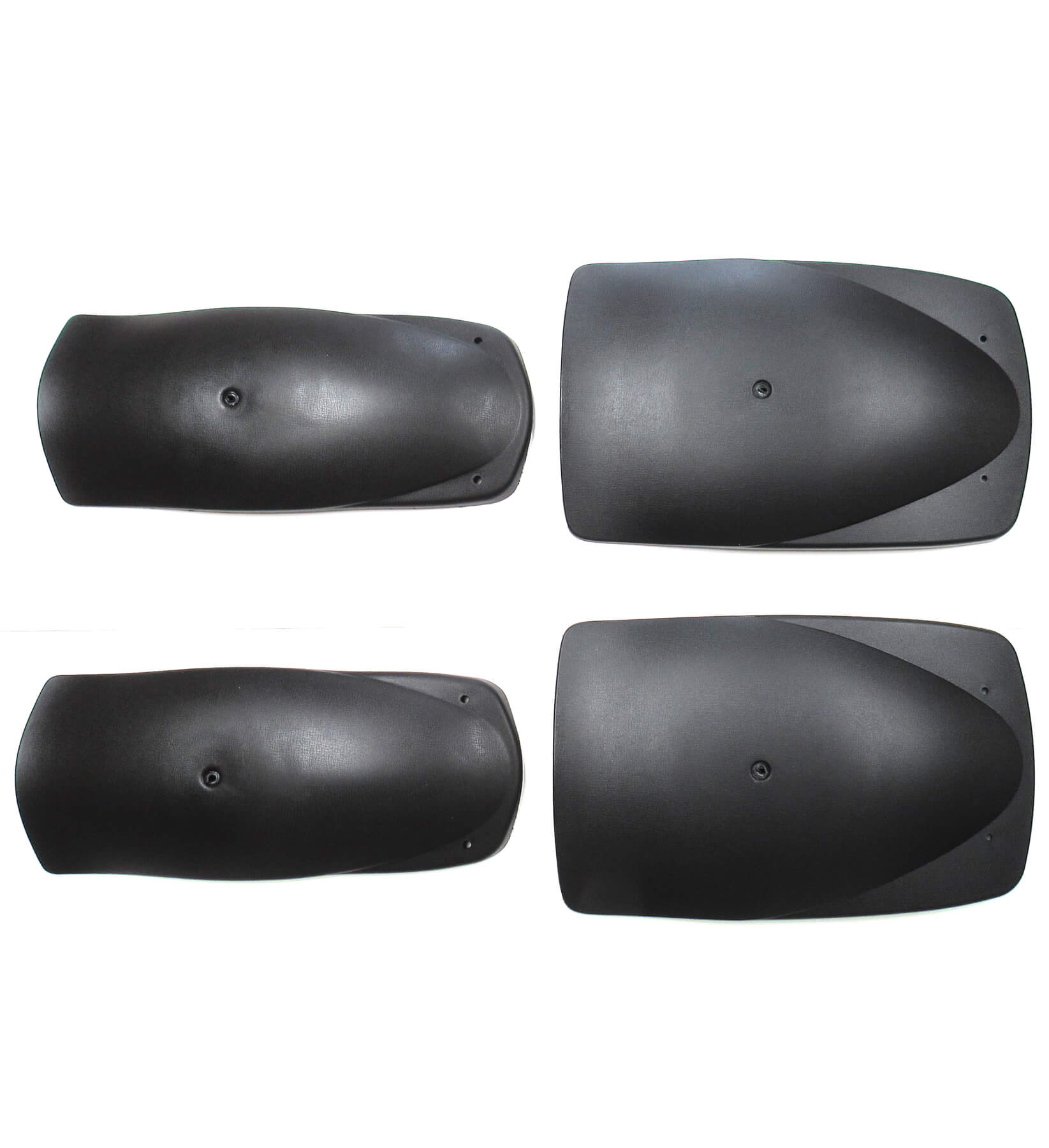 ScootsUSA Select - GoKart Fender Kit 4 Pc 2pc 10.5x17 - 2pc 7.5x17 All Black