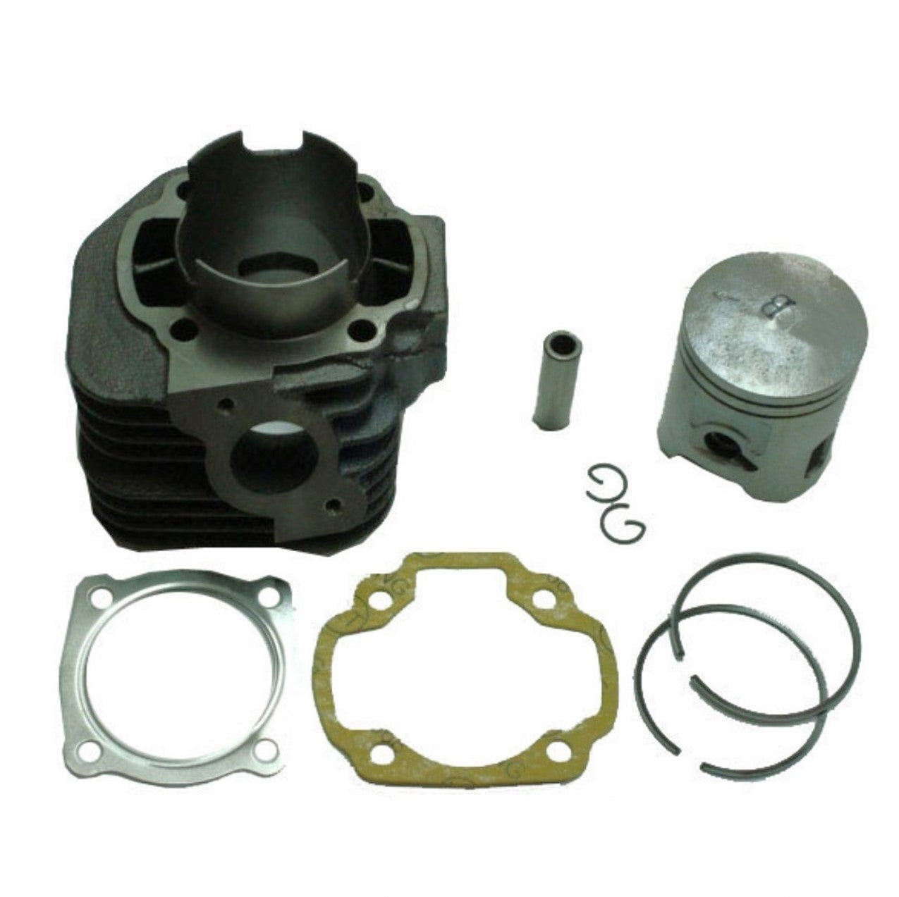 ScootsUSA Select - Cylinder Piston Top End Kit 90cc 2 Stroke for E-Ton Implus TXL90, Thunder AXL90, Sierra DXL90, Viper RXL90, RXL90R ATVS + Adly Polaris, Dinli, Alpha Sports B 52mm Pin 12mm H 77mm - Image 2