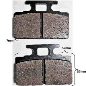 ScootsUSA Select - Disc Brake Pads for Many Chinese Scooters 52x37x7