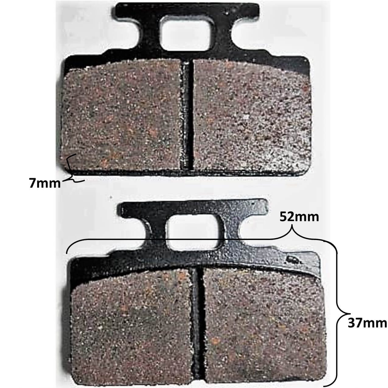 ScootsUSA Select - Disc Brake Pads for Many Chinese Scooters 52x37x7