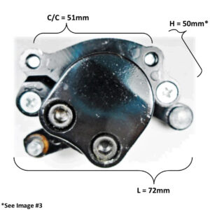ScootsUSA Select - Disc Brake Caliper Mounting Bolts C/c 51mm Caliper L 72 H 50 for Many Dirt Bikes