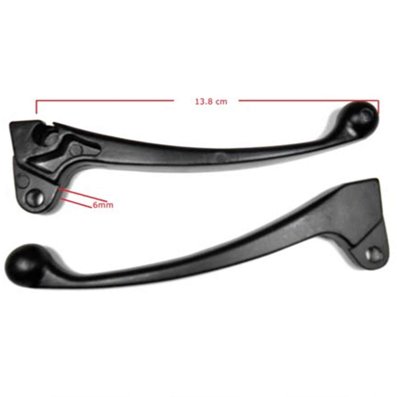 ScootsUSA Select - Brake Lever (Left Hand) for Many Chinese & Taiwanese Scooters L 138mm Thick 7mm