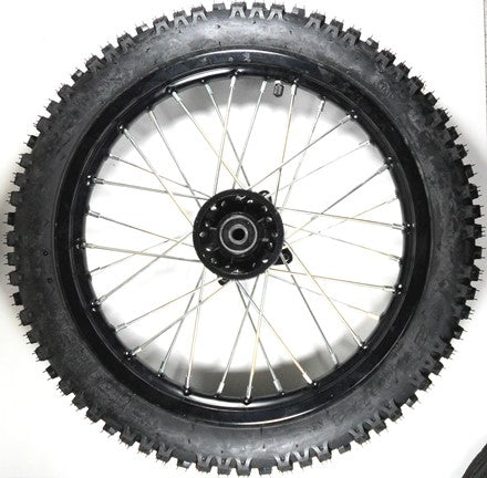 ScootsUSA Select - Front Wheel with TireRim 1.40X14 Tire 2.50(60/100)x14Disc Brake Black Axle ID 12 Bolts Cross C/c 100mm - Image 3