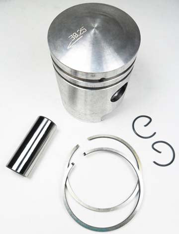 ScootsUSA Select - Piston Kit 49cc 2-stroke B 38.25mm P 12mm H 47mm Ctr Pin to Top 23mm Puch Maxi 1ST Os