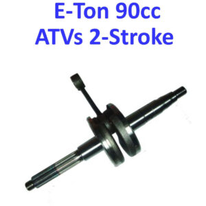 ScootsUSA Select - Crankshaft 90cc 2 Stroke for E-Ton Implus TXL90, Thunder AXL90, Sierra DXL90, Viper RXL90, RXL90R ATVS Splines 15 Shaft OD 16 Piston Pin 12 Stroke 42mm for Most ATVS with Cylinder