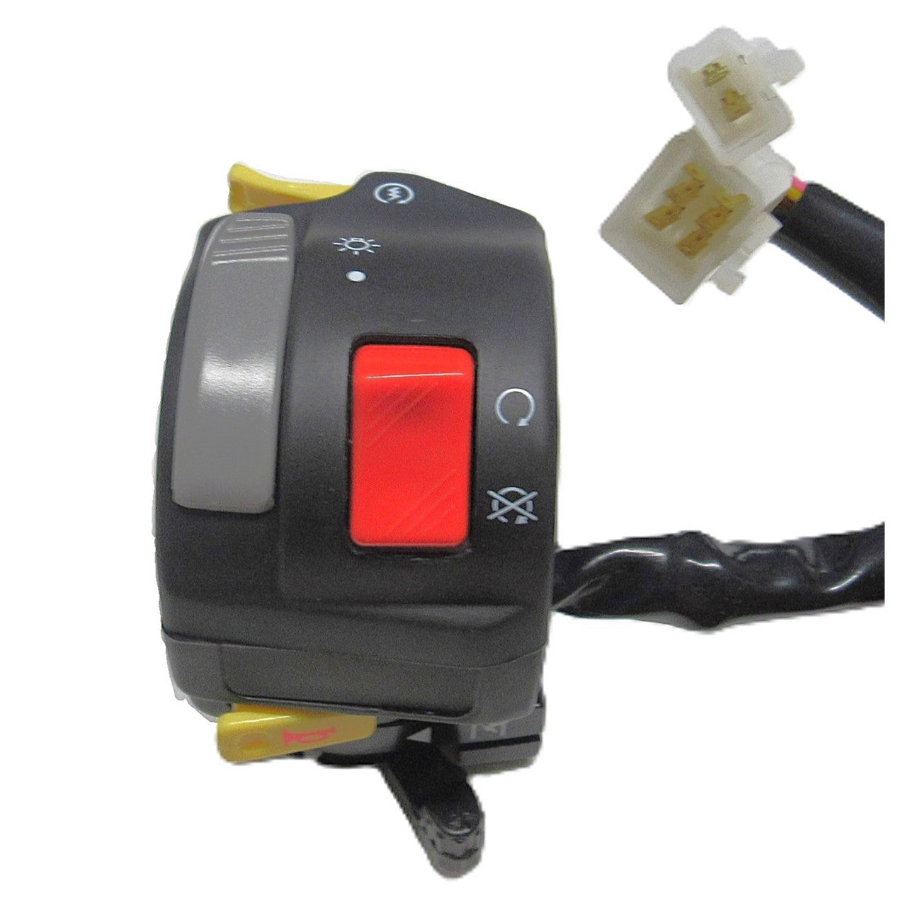 ScootsUSA Select - Handlebar Switch (Left Hand) for Impuls TXL50,TXL90-E-Ton Lightning 50-Thunder 90-Sierra DXL90-Viper RXL 50-90cc ATVs. 2 Pins in 3 Pin Female Jack + 6 Pins in 6 Pin Female Jack