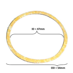 ScootsUSA Select - Tk Style Carburetor Air Filter Gasket OD 54 ID 47