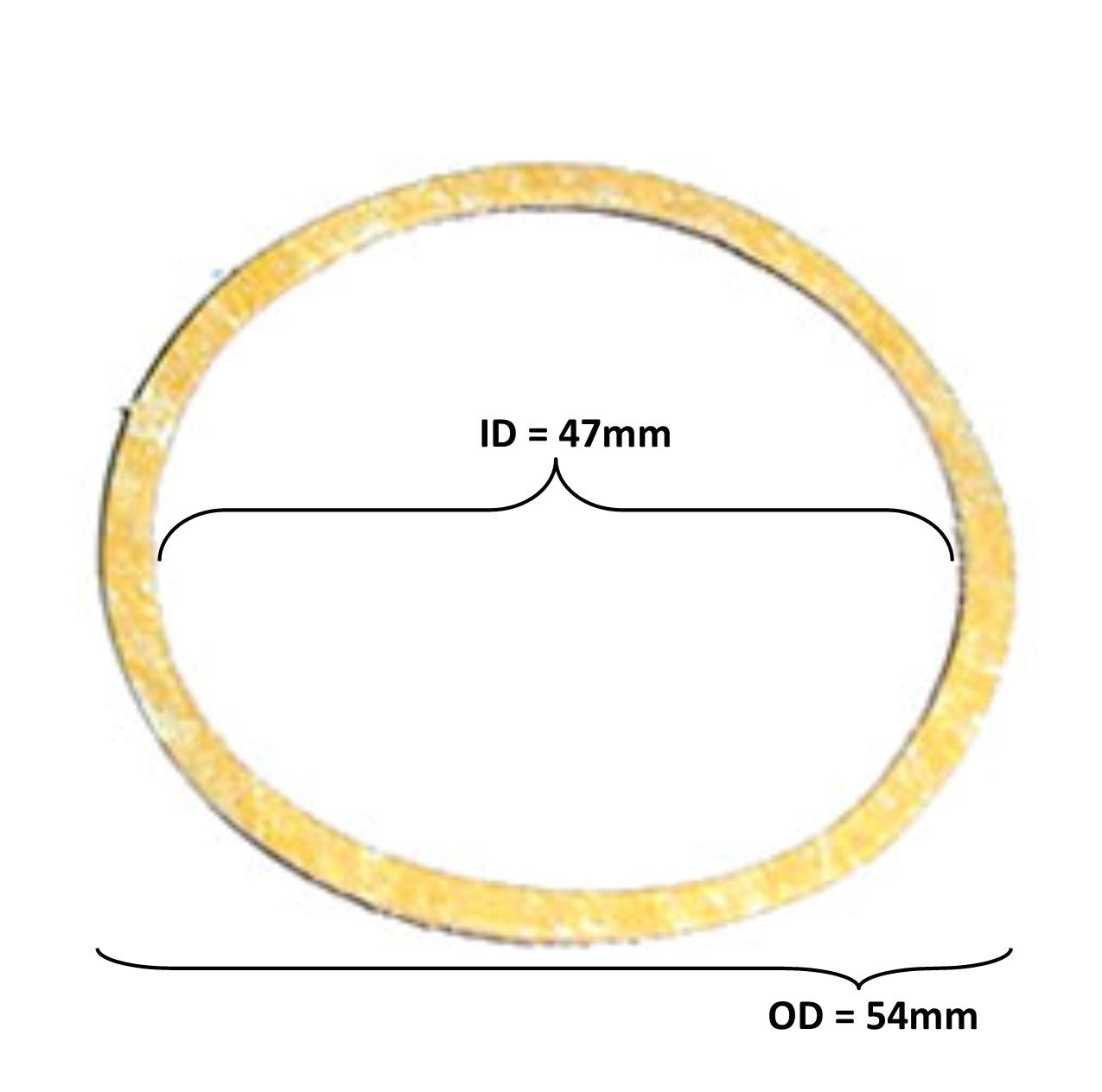 ScootsUSA Select - Tk Style Carburetor Air Filter Gasket OD 54 ID 47