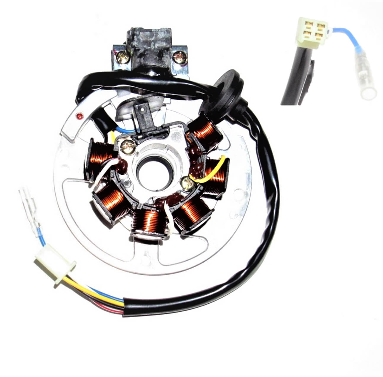 ScootsUSA Select - Stator 2 Stroke for E-Ton Beamer 50, Matrix 50, Adly, 49cc Scooters + Other Brands (Top Quality-Power, Made in Taiwan)