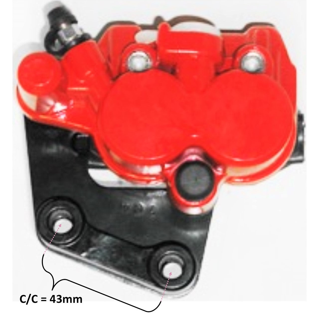 ScootsUSA Select - Disc Brake Caliper Mounting Bolts C/c 43mm for E-Ton Beamer R2-50, R4-150, Matrix 50-150, Scooters + Other Brands