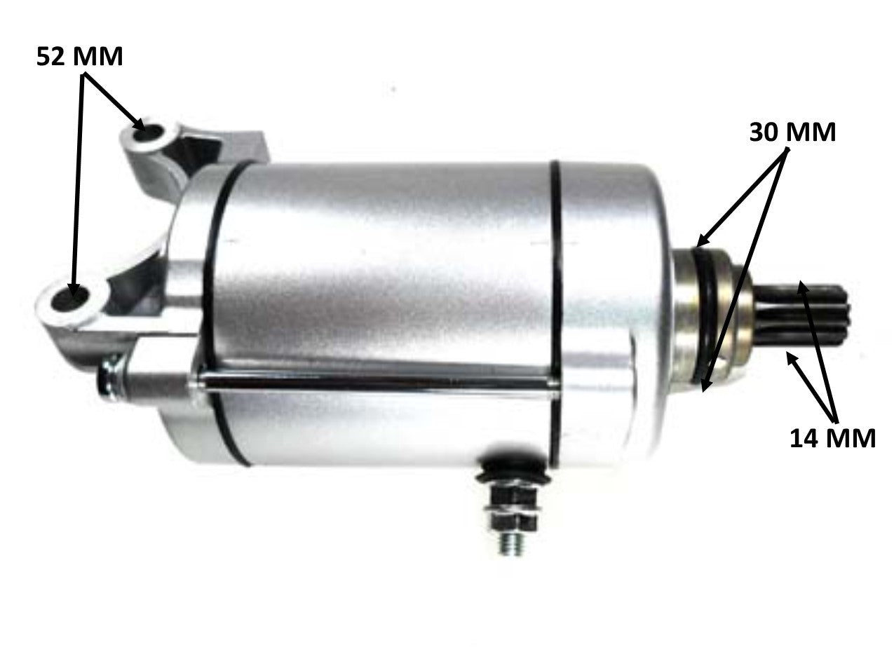 ScootsUSA Select - Starter 150-250cc Cg Type ATV, Dirtbike, GoKart, Scooter, Mid Engine Mount, Shaft OD 14 Splines 11 Flange 30 Bolts C/c 52 - Image 2