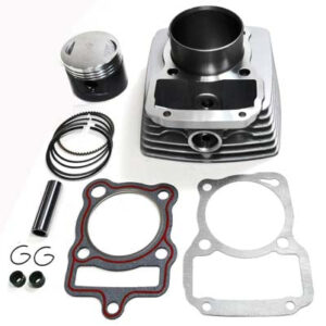 ScootsUSA Select - Cylinder Piston Top End Kit 125cc 4 Stroke CG125 ATV, Motorcycles B 56.5mm H 69mm