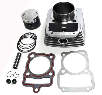 ScootsUSA Select - Cylinder Piston Top End Kit 150cc 4 Stroke CG150 ATV, Motorcycles B 62mm H 69mm Pin 15mm