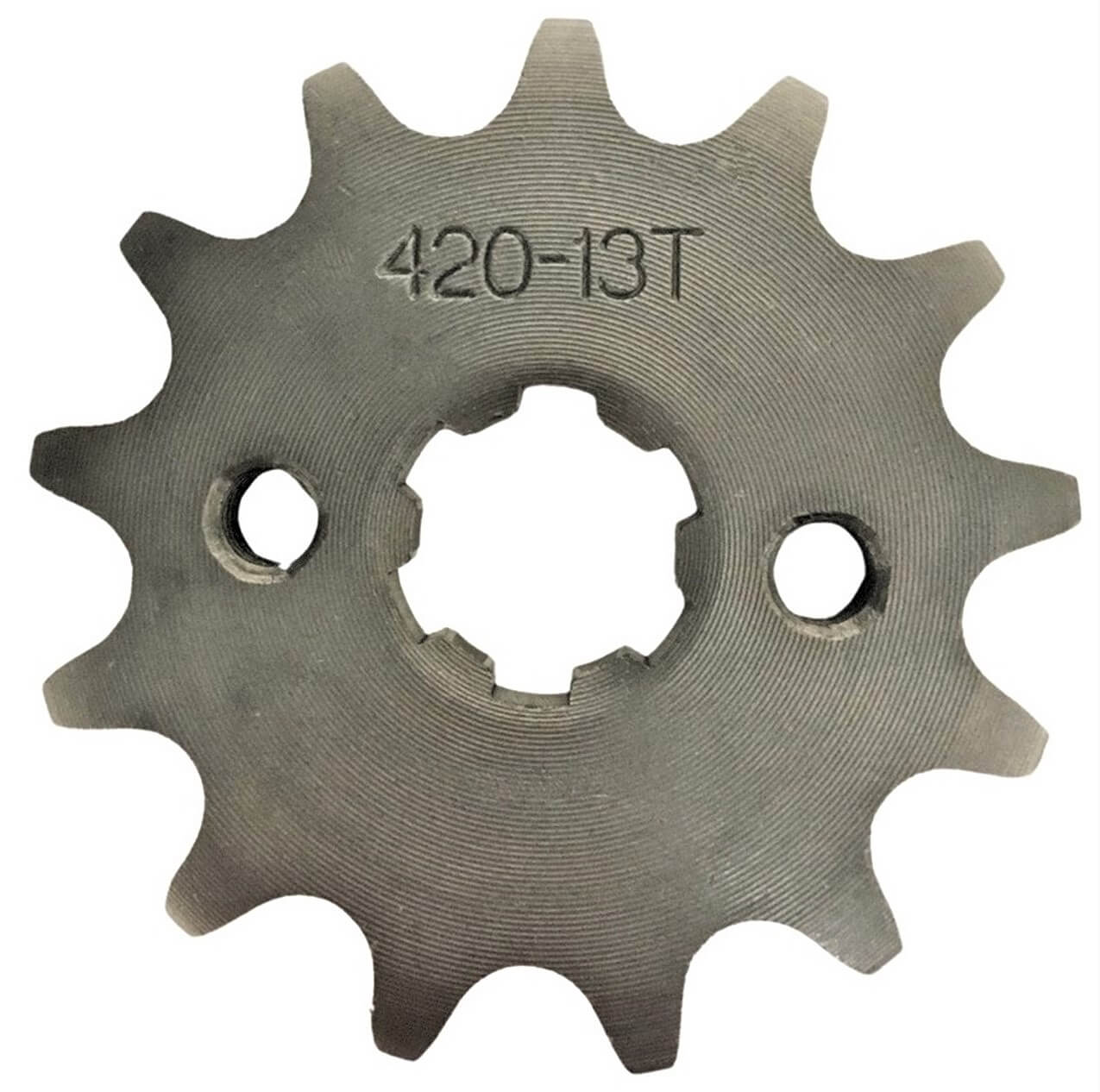 ScootsUSA Select - Front Sprocket #420 13th Bolts 2x30mm, Splines 6 Shaft 14/17mm (shortest/longest Point) Bolts M5 for Many 70-125cc ATVS