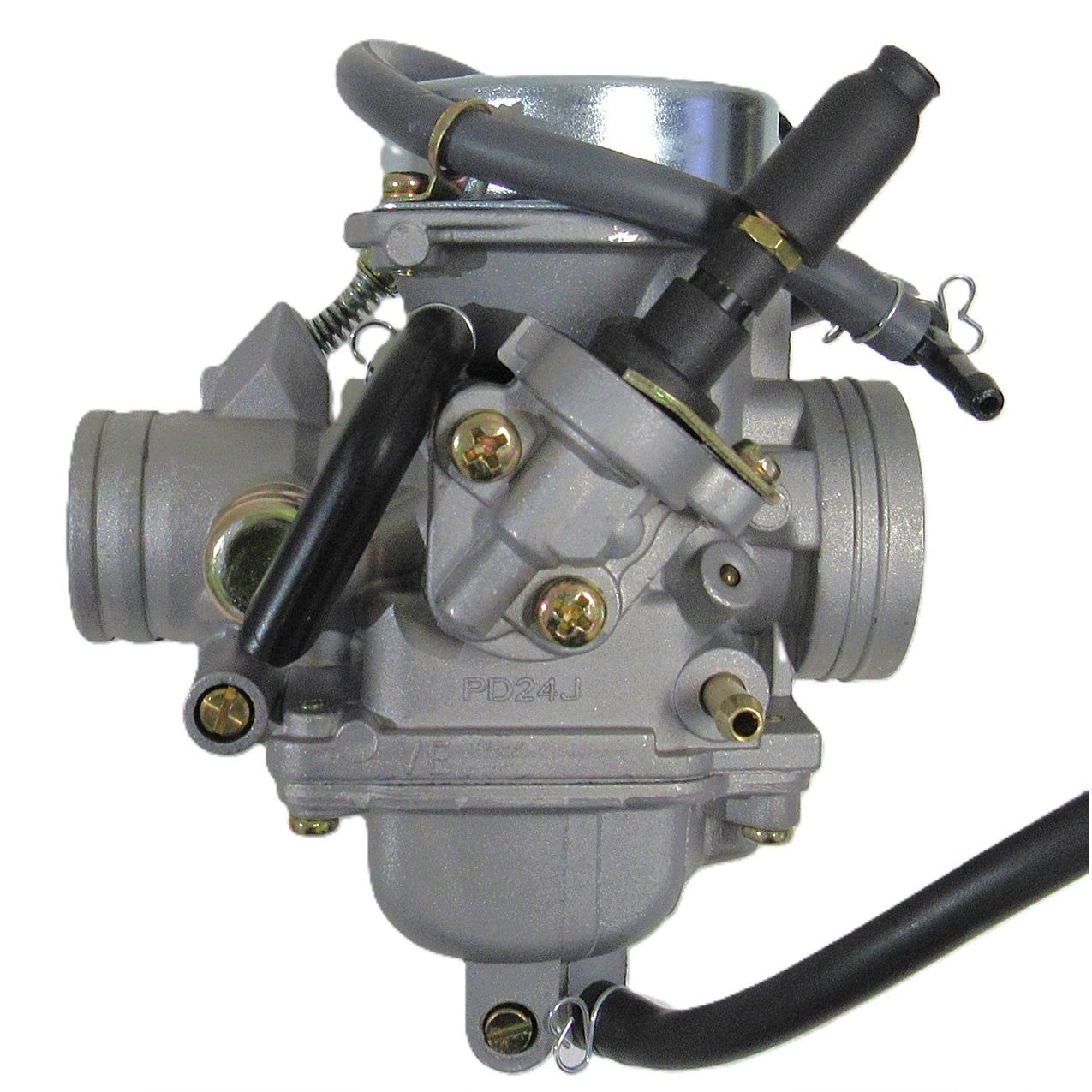 ScootsUSA Select - Kei Hin Style Carburetor Manual Choke 150-250cc for E-Ton Yukon YXL150, CXL150, Viper RXL150R ATVS & Beamer R4-150, Matrix 150 Scooters Intake OD 32mm, Air Box OD 42mm