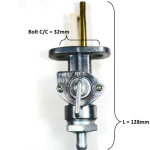 ScootsUSA Select - Fuel Valve Bolts C/c 32 Total L 128mm for Many ATVs, Dirtbikes