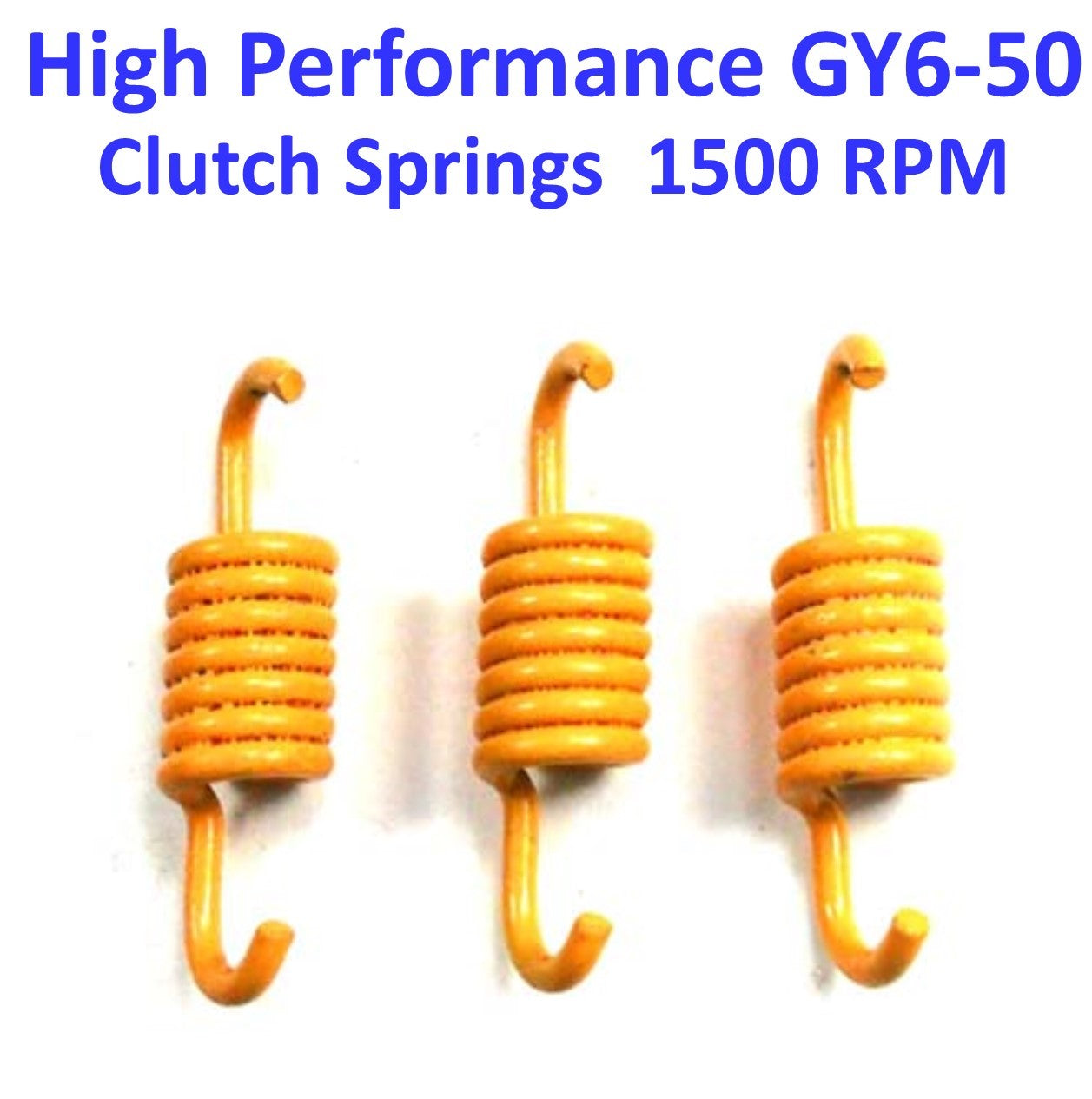 ScootsUSA Select - Clutch Spring Set High Performance Yellow +1500 Rpm GY6-50 QMB139 49cc Chinese Scooter Motors
