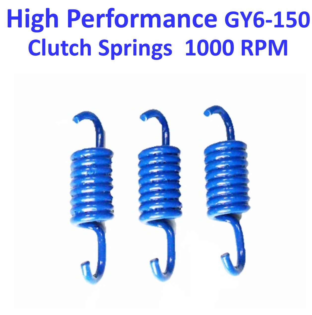 ScootsUSA Select - Clutch Spring Set High Performance Blue +1000 Rpm GY6-125, GY6-150 Chinese ATVs, GoKarts, Scooters
