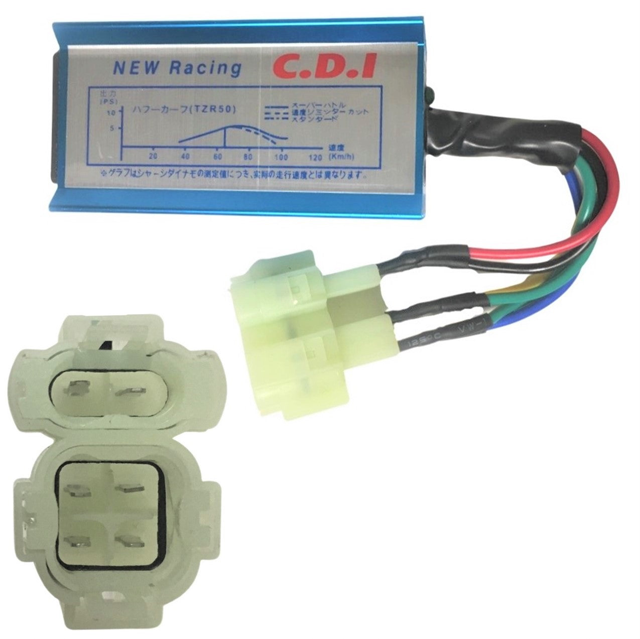 ScootsUSA Select - High Performance CDI Box (AC) GY6-50cc 11000 Rpm 28deg Angle 2 Plug, 6 Pin 73mm X 37mm - Image 2