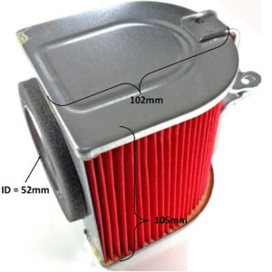 ScootsUSA Select - Air Filter 4 Stroke 250cc ID 52mm L 105 H 102