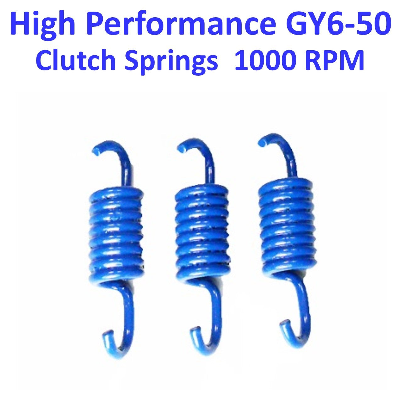 ScootsUSA Select - Clutch Spring Set High Performance Blue +1000 Rpm GY6-50 QMB139 49cc Chinese Scooter Motors