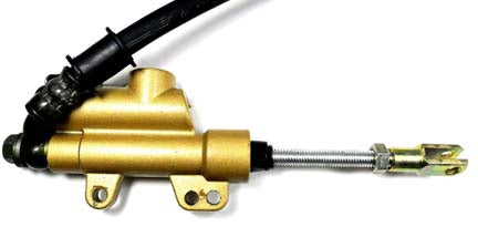 ScootsUSA Select - Rear Foot Brake Assembly - 50-125cc Mid-Sized Chinese ATVs, Dirt Bikes - Caliper Bolts Ctr to Ctr 62 Caliper L 85 W 77 Threaded Rod L 58mm - Image 3