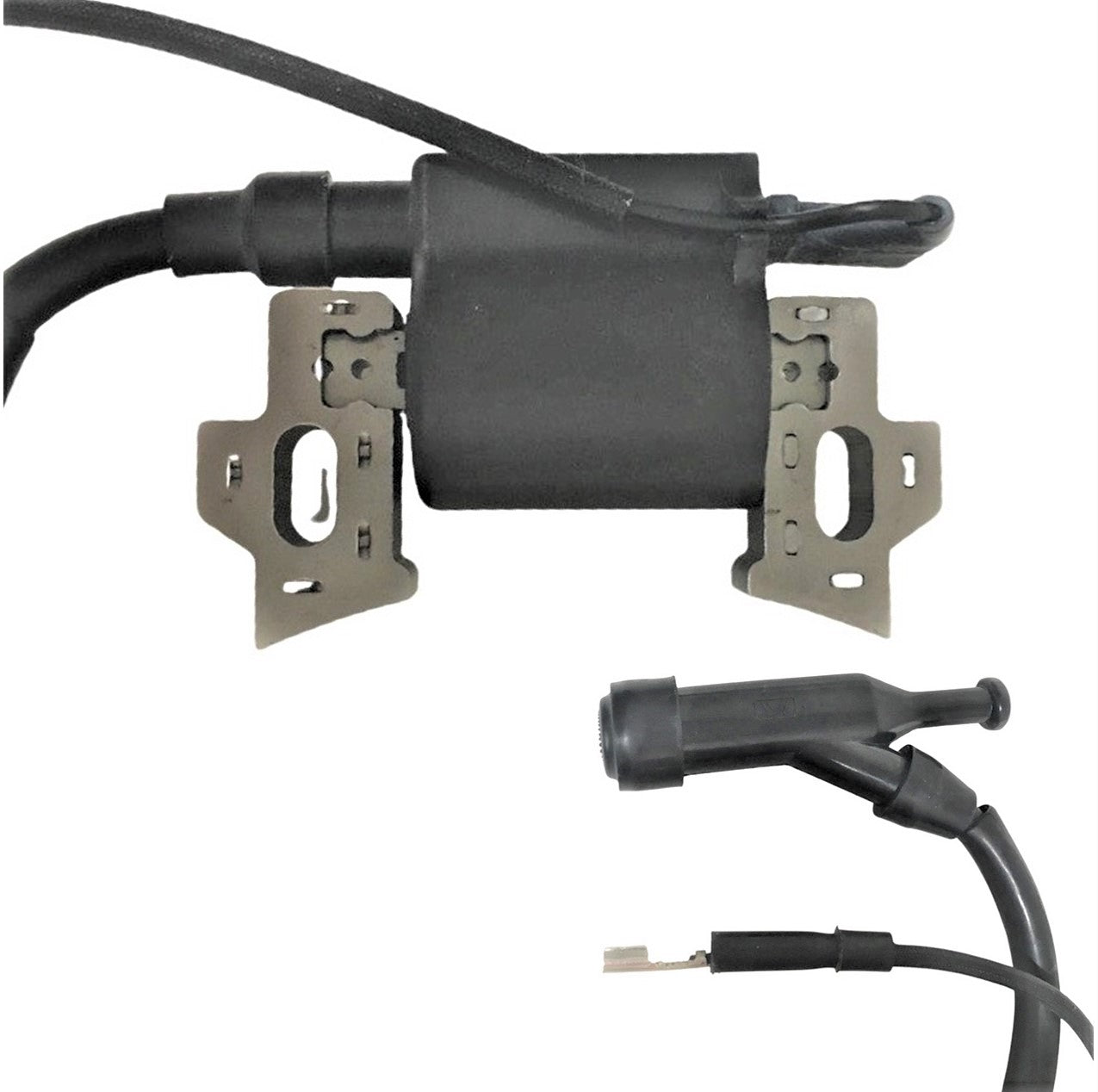 ScootsUSA Select - Ignition Coil for Honda Type GX110 -GX200 and Other 5.5HP (163cc) - 6.5HP (212cc) Motors Used on Generators, GoKarts, Minibikes, Power Equipment, Bolts C/c 58mm, 1 Bullet Wire
