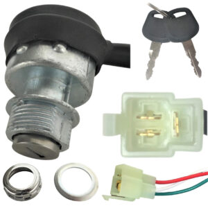ScootsUSA Select - Ignition Switch for Many ATV-GoKarts-Dirtbikes 3 Pins in 3 Pin Female Jack