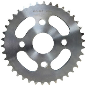 ScootsUSA Select - Rear Sprocket #420 38th Bolts Cross C/c 80 ID 40mm for Many Hammerhead, TrailMaster + Other ATVs, GoKarts, Minibikes