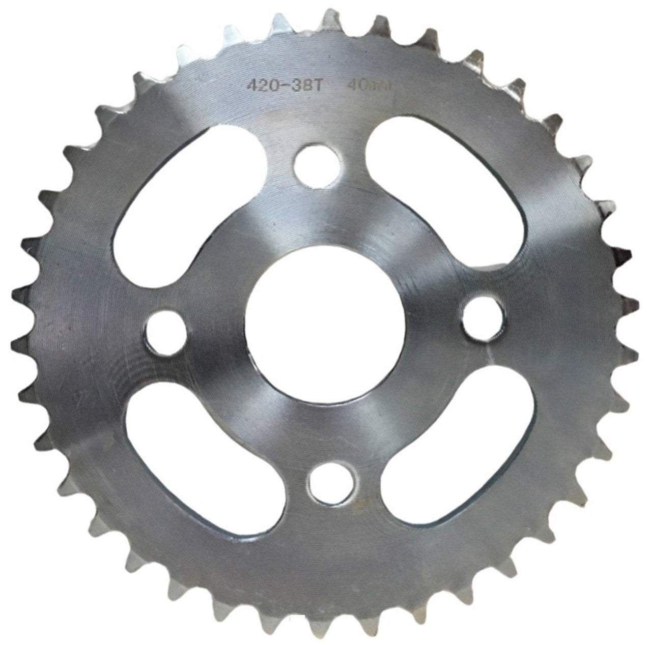 ScootsUSA Select - Rear Sprocket #420 38th Bolts Cross C/c 80 ID 40mm for Many Hammerhead, TrailMaster + Other ATVs, GoKarts, Minibikes