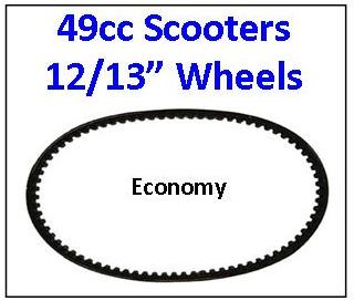 ScootsUSA Select - Belt 729x17.5x30 Economy for Most Chinese GY6 49cc 4 Stroke Scooters with 12&13" Wheels and Some Honda, Kymco, and E-Ton Scooters