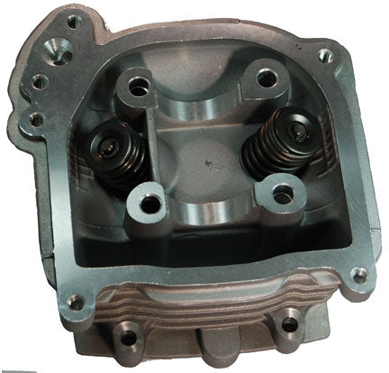 ScootsUSA Select - Cylinder Head 44mm 60cc GY6-QMB Motors Valve L 69mm (With Valves, Springs, EGR) Work Well with 44-47mm Cylinders