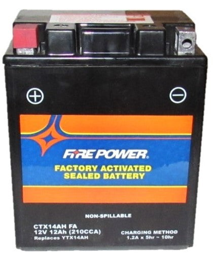 ScootsUSA Select - CTX14AH Fa Fire Power Battery L 5 1/4" W 3 3/8" H 6 1/2" - Image 2