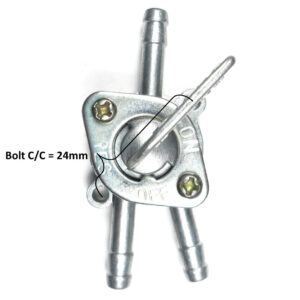 ScootsUSA Select - Fuel Valve Inline ATVs, Dirtbikes Bolts Ctr to Ctr 27mm