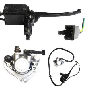 ScootsUSA Select - Front Brake Assembly Brake Line 34" Caliper Bolts C/c 48mm for Many Chinese Scooters