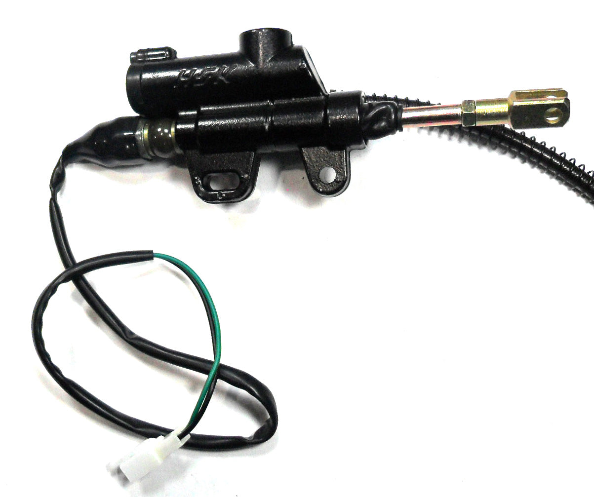 ScootsUSA Select - Rear Foot Brake Assembly Line 18.25" Caliper Bolts C/c 64mm Actuator Bolts C/c 40-50mm Shaft Tip to Mounting Bolt 72mm - Image 3
