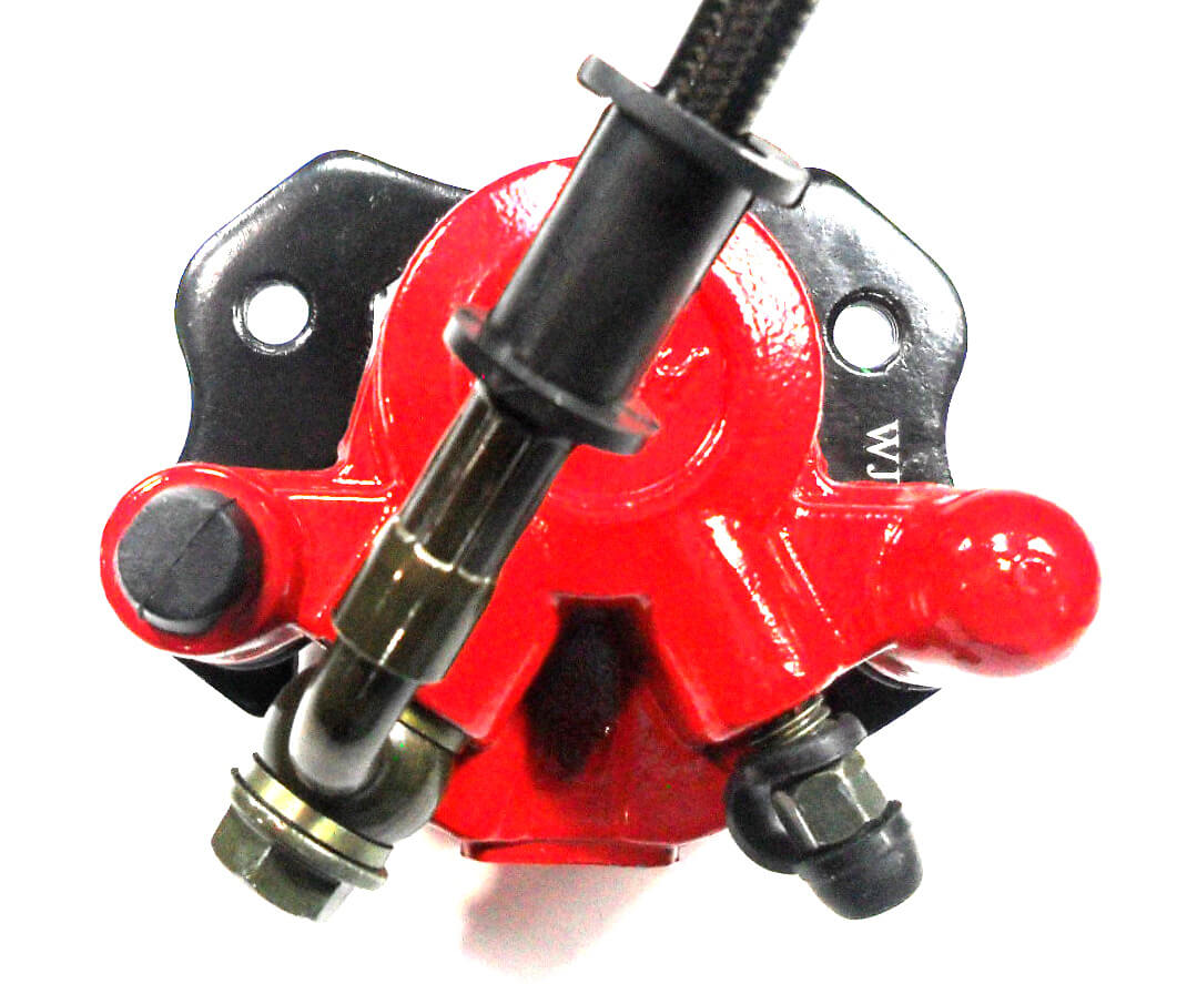 ScootsUSA Select - Rear Foot Brake Assembly Line 18.25" Caliper Bolts C/c 64mm Actuator Bolts C/c 40-50mm Shaft Tip to Mounting Bolt 72mm - Image 5