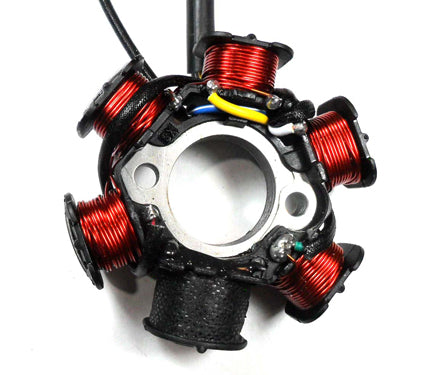 ScootsUSA Select - Stator 49-150cc 4 Stroke for Many Chinese ATVs, GoKarts, Scooters 6 Coil 5 Pin in 6 Pin Jack OD 83mm ID 29mm C/c 41mm - Image 2
