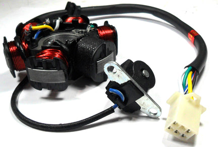 ScootsUSA Select - Stator 49-150cc 4 Stroke for Many Chinese ATVs, GoKarts, Scooters 6 Coil 5 Pin in 6 Pin Jack OD 83mm ID 29mm C/c 41mm - Image 5
