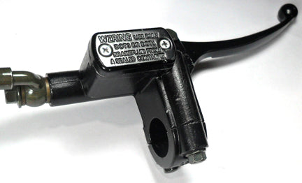 ScootsUSA Select - Front Brake Assembly, for Many Chinese Scooters & Dirtbikes , Brake Line L 46", Caliper Holes 46mm Ctr to Ctr , Caliper L 54mm W 50mm - Image 2