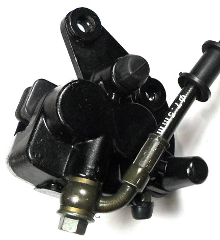 ScootsUSA Select - Front Brake Assembly, for Many Chinese Scooters & Dirtbikes , Brake Line L 46", Caliper Holes 46mm Ctr to Ctr , Caliper L 54mm W 50mm - Image 4